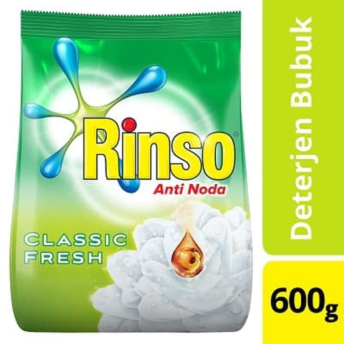 RINSO + MOLTO DETERGENT BUBUK CLASSIC FRESH 600G